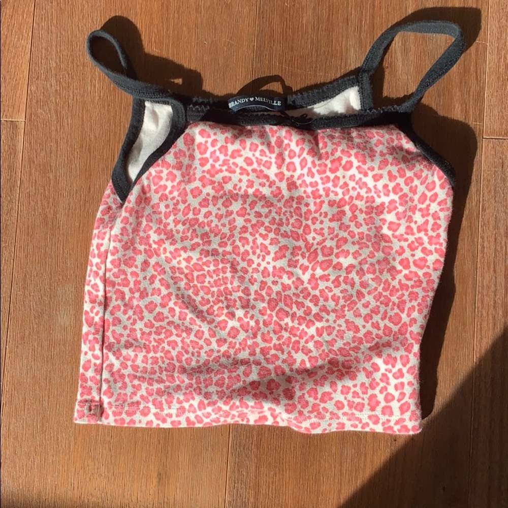 Brandy Melville Pink cheetah top!